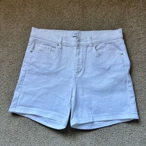 LOFT White Jean Shorts Timeless Style